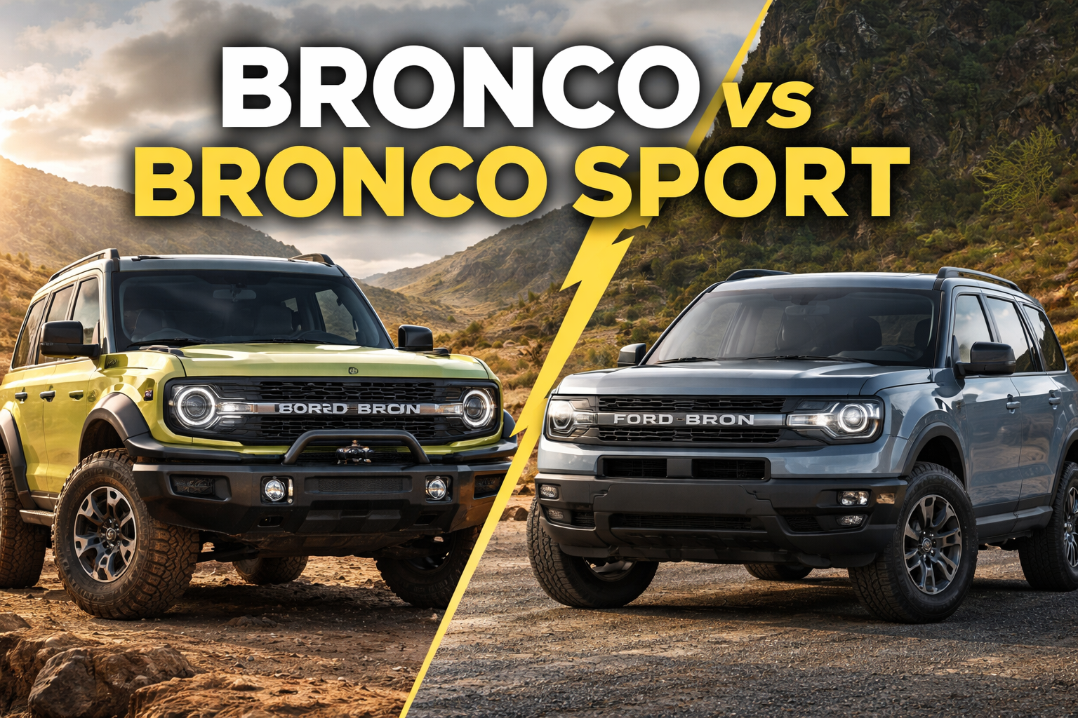 Bronco vs Bronco Sport